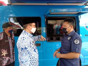 BNNK Ciamis Launching “Si Biru” Mobile Di Kabupaten Pangandaran
