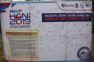 BNNK Ciamis Gelar Peringatan HANI 2019 “Generasi Milenial Sehat Tanpa Narkoba Menuju Indonesia Emas”