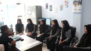 BNNK Ciamis Terima Audiensi Siswi SMK Hepweti Ciamis