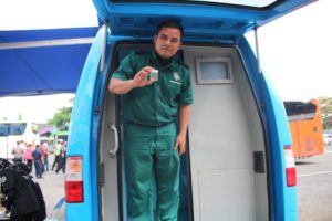 Tim Gabungan Razia Angkutan Umum di Terminal Ciamis