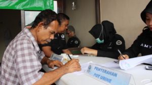 Tim Gabungan Razia Angkutan Umum di Terminal Ciamis