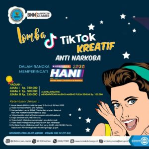 Lomba TikTok Kreatif Anti Narkoba Dalam Rangka Memperingati HANI 2020