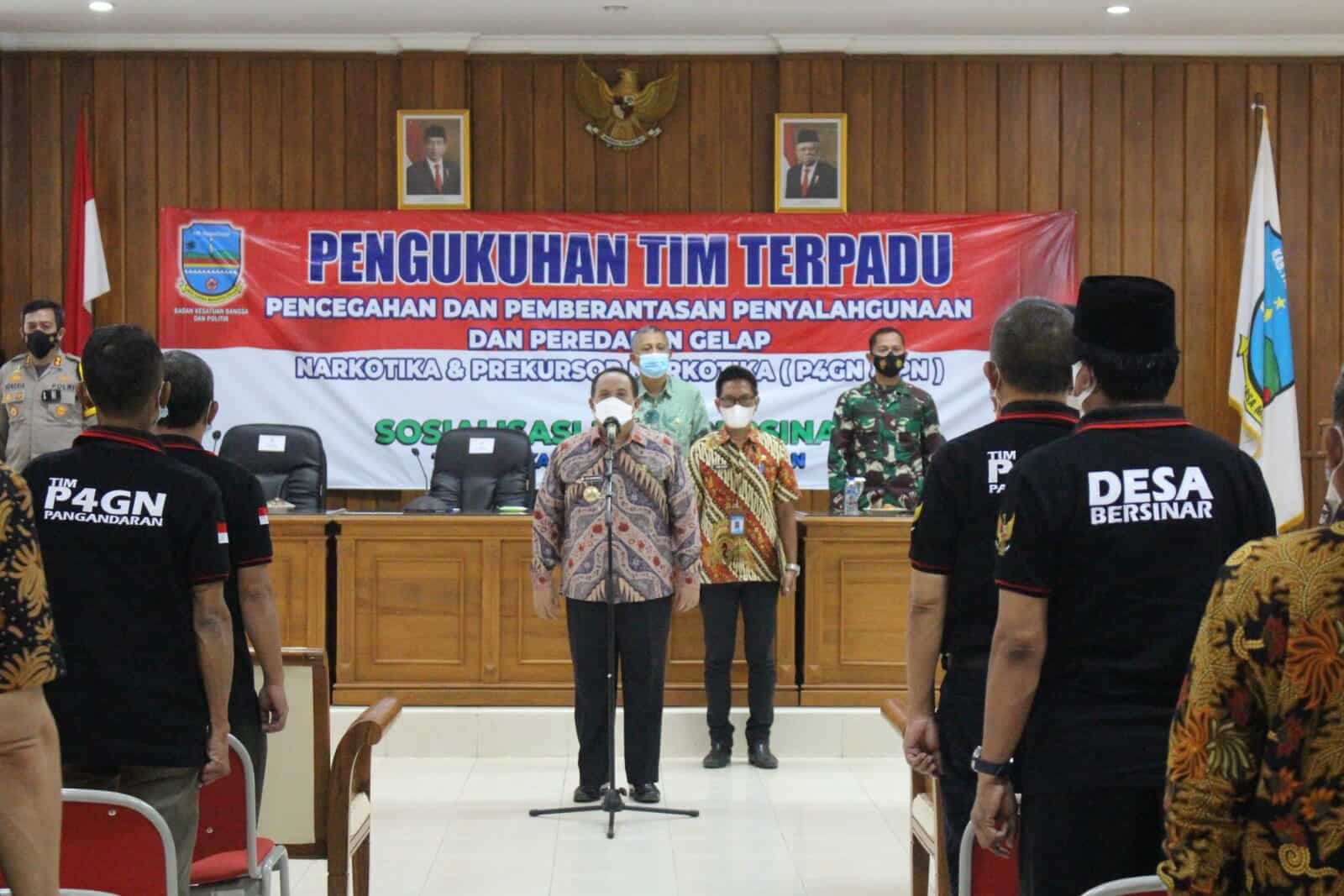 Bupati Pangandaran Kukuhkan Tim Terpadu P4GN Bupati Pangandaran Kukuhkan Tim Terpadu P4GN