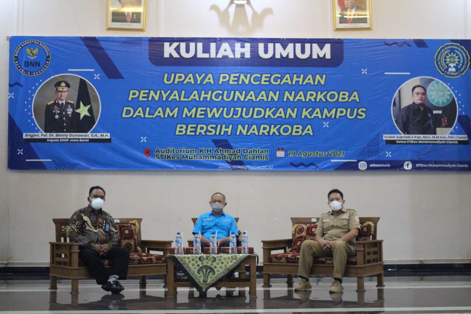 Kepala BNNP Jawa Barat Beri Kuliah Umum di Kampus STIKes Muhammadiyah Ciamis