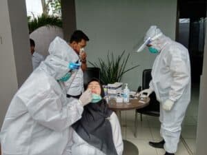 Pegawai BNNK Ciamis Kembali di Test Swab Guna Cegah Penyebaran Covid-19
