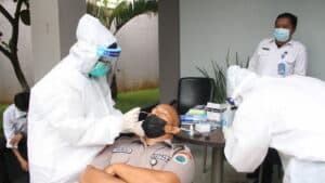 Pegawai BNNK Ciamis Kembali di Test Swab Guna Cegah Penyebaran Covid-19