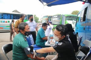 Dishub Ciamis Libatkan BNNK Ciamis Dalam Pelaksanaan Inspeksi Keselamatan Lalu Lintas dan Angkutan Jalan (Rampcheck)