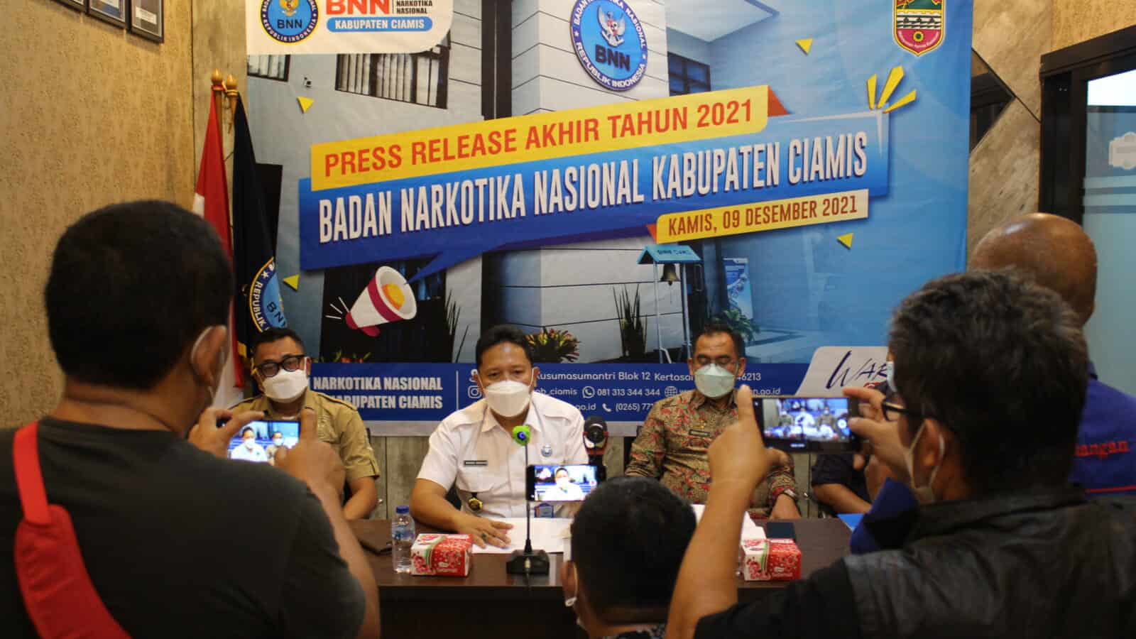 BNNK Ciamis Gelar Press Release Akhir Tahun 2021