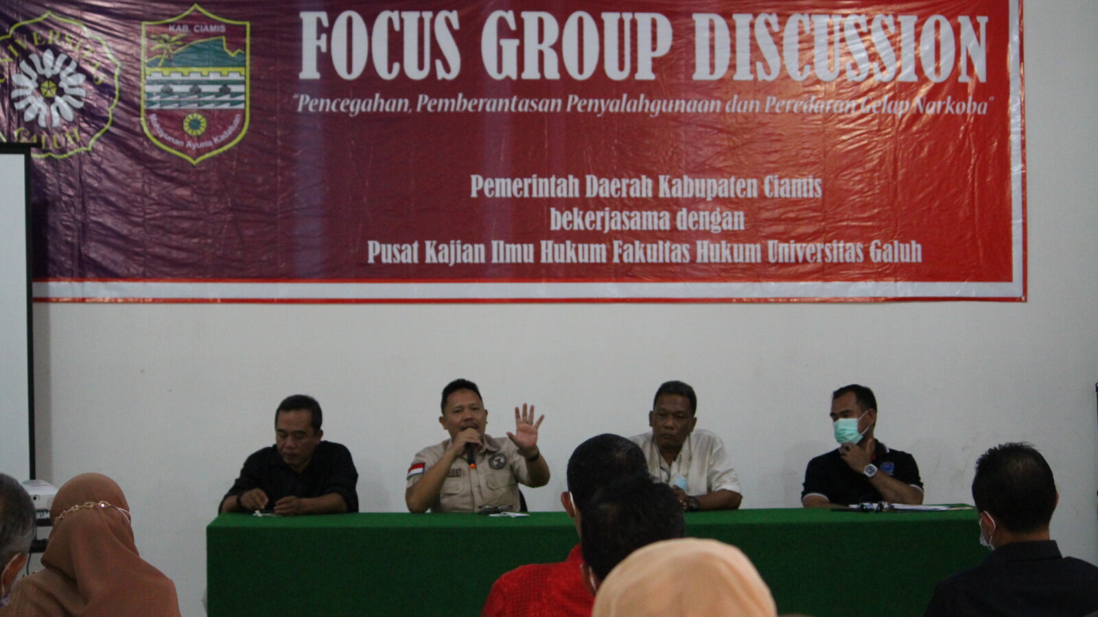 Kepala BNNK Ciamis Ikuti FGD P4GN Yang Di Gelar Pusat Kajian Ilmu Hukum UNIGAL