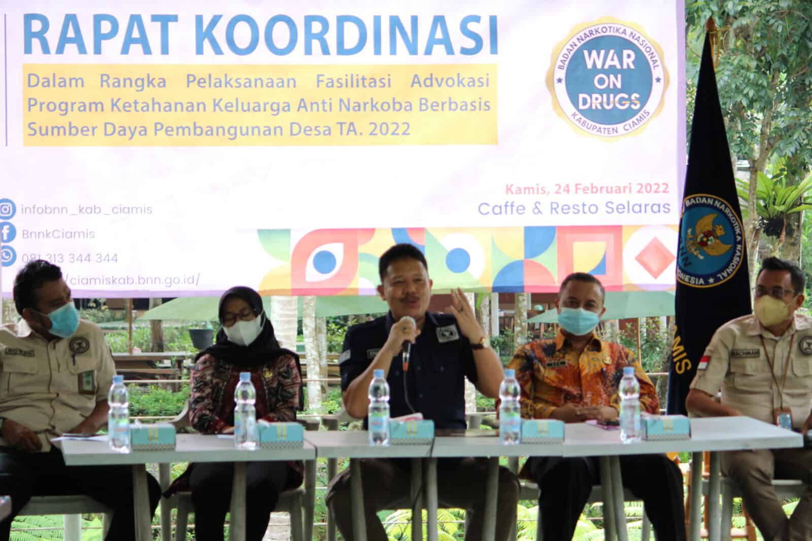 BNNK Ciamis Gelar Rakor Fasilitasi Advokasi Ketahanan Keluarga Anti Narkoba Berbasis Sumber Daya Pembangunan Desa BNNK Ciamis Gelar Rakor Fasilitasi Advokasi Ketahanan Keluarga Anti Narkoba Berbasis Sumber Daya Pembangunan Desa