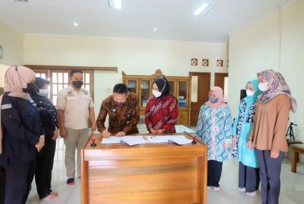 Penandatanganan Perjajian Kerjasama (PKS) antara BNN Kabupaten Ciamis dengan TP PKK Kota Banjar Dalam Upaya P4GN