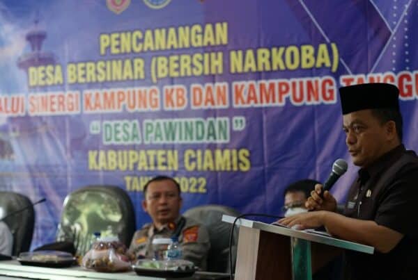 Pencangan Desa Bersinar (Bersih Narkoba) Melalui Sinergi dengan Kampung KB dan Kampung Tangguh di Desa Pawindan Kabupaten Ciamis Tahun 2022