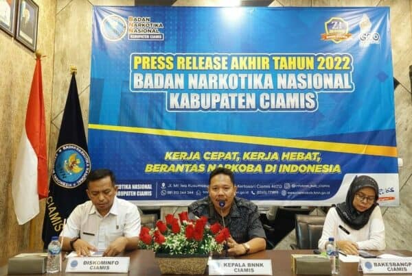 BNNK Ciamis Gelar Press Release Akhir Tahun 2022