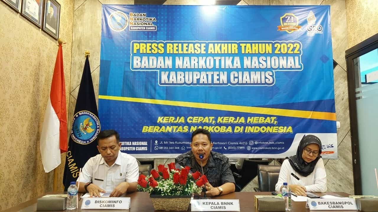 BNNK Ciamis Gelar Press Release Akhir Tahun 2022 BNNK Ciamis Gelar Press Release Akhir Tahun 2022