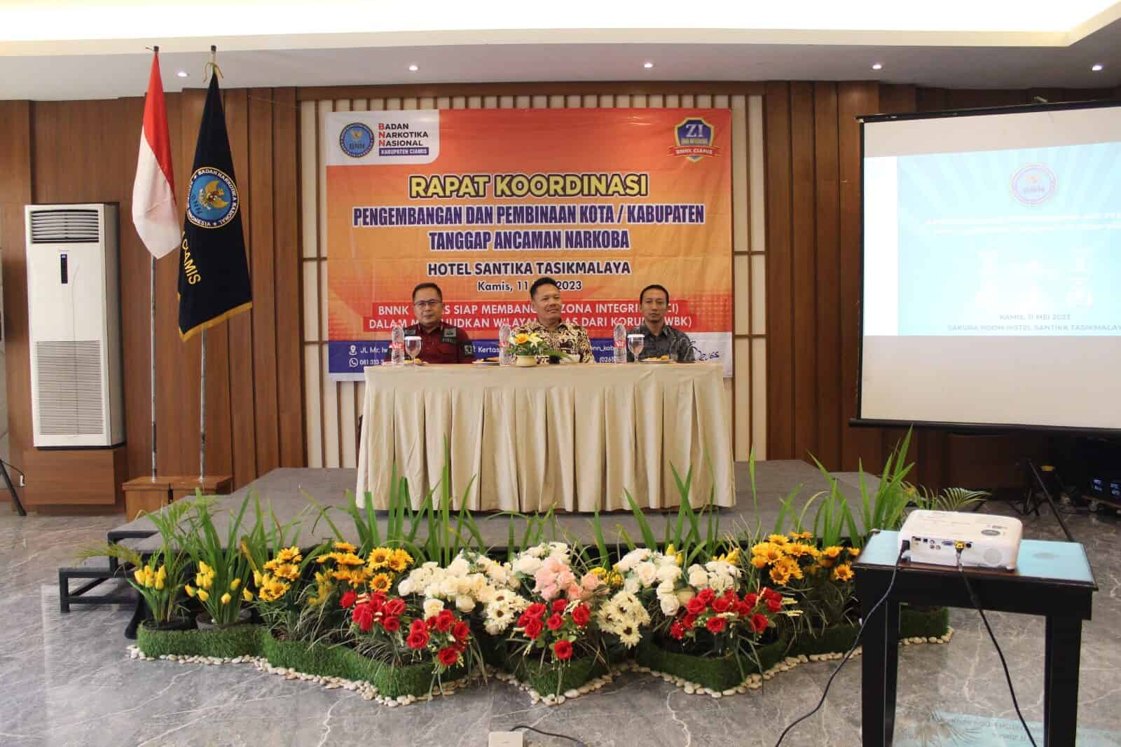 BNNK Ciamis Melaksanakan Rapat Koordinasi Pengembangan dan Pembinaan Kota/ Kabupaten Tanggap Ancaman Narkoba Tahun Anggaran 2023 BNNK Ciamis Melaksanakan Rapat Koordinasi Pengembangan dan Pembinaan Kota/ Kabupaten Tanggap Ancaman Narkoba Tahun Anggaran 2023