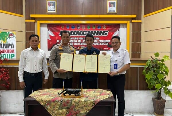 Sinergi Bersama Polres Banjar, BNNK Ciamis dan Pemda Kota Banjar, Launching Kampung Bebas dari Narkoba