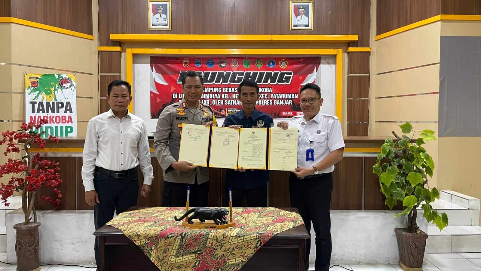 Sinergi Bersama Polres Banjar, BNNK Ciamis dan Pemda Kota Banjar, Launching Kampung Bebas dari Narkoba Sinergi Bersama Polres Banjar, BNNK Ciamis dan Pemda Kota Banjar, Launching Kampung Bebas dari Narkoba