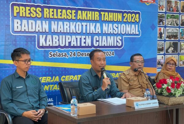 BNN Kabupaten Ciamis Gelar Press Release Akhir Tahun 2024